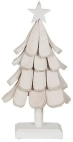 Albero di Natale Bianco Legno di paulownia 31 x 25 x 60 cm