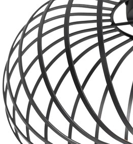 Plafoniera di design nera 39 cm - Johanna