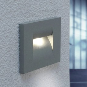 Lucande Applique a LED da incasso Nevin, grigio