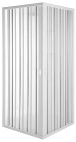Box Doccia a Soffietto 90x90 cm in PVC Riducibile con Apertura Centrale