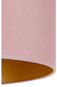 Duolla - Lampadario a sospensione con filo ROLLER 1xE27/15W/230V diametro 40 cm rosa/oro