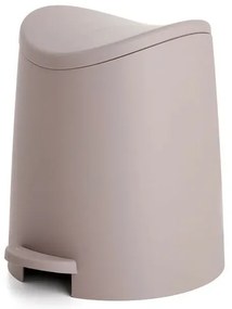 Cestino Gettacarte per Bagno Moderno colore Tortora Pattumiera 3 Litri