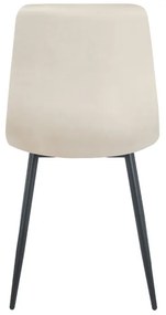 Sedia Kisa Balck Velluto - Beige
