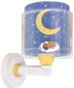 Dalber 76639 - Lampada da parete per bambini MOON DREAMS 1xE27/15W/230V blu