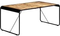 Tavolo da Pranzo 180x90x76 cm Legno Massello di Mango Grezzo cod mxl 12967