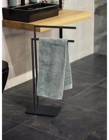 WENKO 71555800 - Porta asciugamani RECCO 48x80,5 cm nero