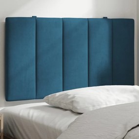 Cuscino Testiera Blu 80 Cm İn Velluto /