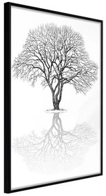 Poster  Roots or Treetop?  Cornice Quadri Cornice nera, Larghezza x Altezza Home decor 20x30