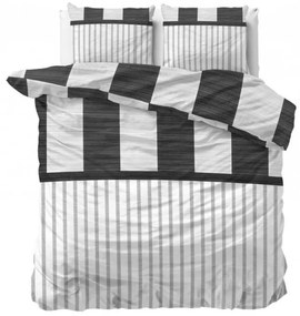 Biancheria da letto particolare in cotone a righe 200 x 220 cm