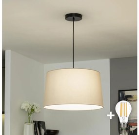 Brilagi - Lampadario LED a sospensione con cavo CERIA 1xE27/40W/230V Ø 45 cm beige