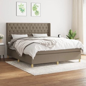 Giroletto A Molle Con Materasso Tortora 160x200 Cm İn Tessuto /