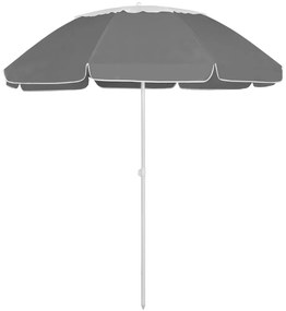 Ombrellone Da Spiaggia Antracite 240 Cm /