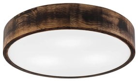 Lampada da soffitto OAK SMOKY 3xE27/15W/230V Ø47,5 cm rovere marrone scuro