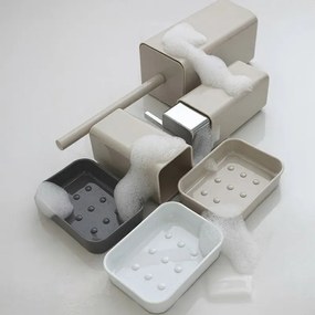 Portaspazzolino in Plastica Bianco Per bagno Moderno Star