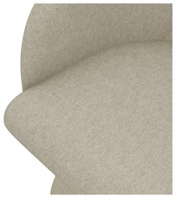 Sedia da pranzo beige in imbottito Kanoa – Makamii