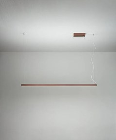 Perenz Link – sospensione lineare LED (bianco opaco / nero opaco / marrone metallizzato)