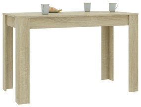 Tavolo da pranzo rovere sonoma 120x60x76cm in legno multistrato