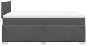Giroletto a molle con materasso grigio scuro 120x190cm tessuto