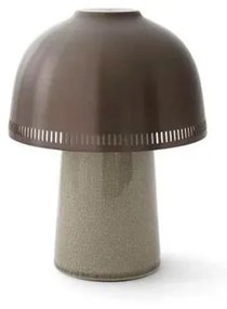 &Tradition - Raku Portatile SH8 Lampada da Tavolo Beige Grigio/Ottone &Tradition