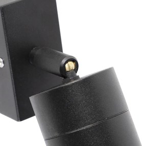 Lampada da parete per esterni nera orientabile IP44 - Solo
