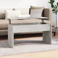 Tavolino Grigio Cemento 102x50,5x52,5 cm in Legno Multistrato cod mxl 6248