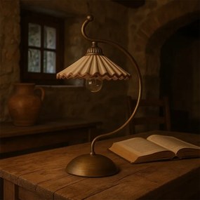 ONLI - Lampada da tavolo ROSINA 1xE14/6W/230V bronzo