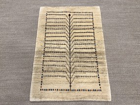 Gashguli Tappeto 90x120 Beige (Iran) Annodato A Mano
