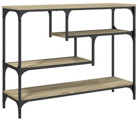 Tavolo consolle rovere sonoma 100x30x75 cm in legno multistrato