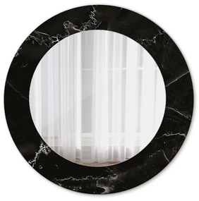 Specchio rotondo stampato Pietra di marmo fi 50 cm