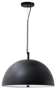 Kave Home - Lampada da soffitto Catlar in metallo con finitura in nero Ã˜ 40 cm