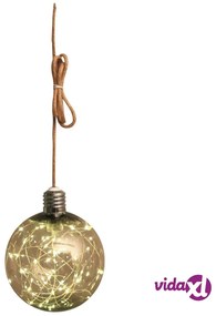 Luxform Lighting Luce LED Sfera Fumé Batteria Stringa G170 Trasparente