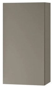 Pensile bagno Brera laccato opaco grigio londra, 1 anta apertura da destra e sinistra P 17 x L 30 x H 60 cm