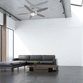 Ventilatore da soffitto Azura grigio, D. 120 cm GLOBO