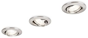 Philips 59243/17/E7 - SET 3x Lampada da incasso 1xGU10/50W/230V
