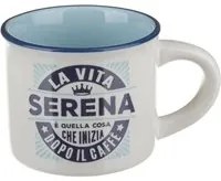 Tazzina caffè con nome Serena in gres porcellanato