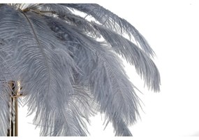 Lampada da tavolo grigia-oro (altezza 55 cm) Palm - Mauro Ferretti