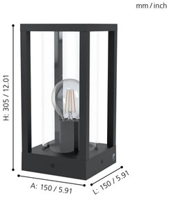 Eglo 98714 - Lampada da esterno CASCINETTA 1xE27/40W/230V IP54