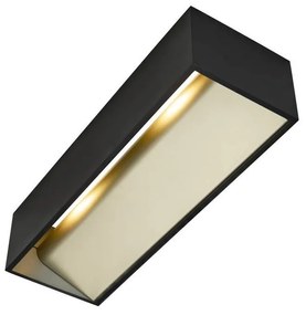 SLV - Logs In L Applique da Parete LED Dimmerabile Nero/Ottone SLV