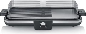 Severin PG 8564 - Grill elettrico da tavolo 2300W/230V 50x30 cm nero