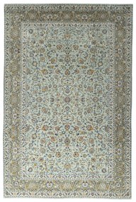 Kashan Tappeto persiano 400x270 Verde (Iran) Annodato A Mano