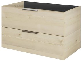 Mobile da bagno sospeso sotto lavabo L 79 x H 48 x P 45 cm rovere, 2 cassetti PELIPAL Madeo