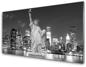 Pannello rivestimento parete cucina Statua della Libertà New York 100x50 cm