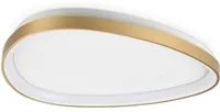 Plafoniera Contemporanea Gemini Metallo Ottone Led Integrato 27W 3000K Ip20