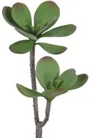 Set 3 Succulent Artificiale con 2 Diramazioni Altezza 35 cm Verde