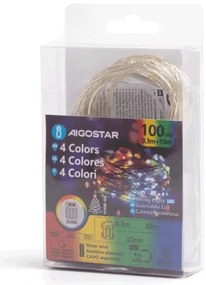 Aigostar - Catena LED esterna 100 LED/8 funzioni 10,3m IP44 multicolore