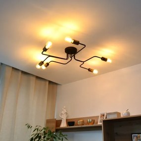 Lampadario a plafone LED TUBE 6xE27/15W/230V