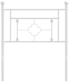 Testiera in Metallo Bianco 80 cm