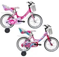 Bicicletta per Bambina 16 2 Freni Bimba Mya Ciclamino o Rosa/Ciclamino