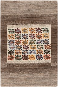 Loribaft Tappeto 80 x 130 Beige (Iran) Annodato A Mano