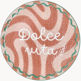 Piatto rotondo per pizza Cinzia Dolce Vita Rosso